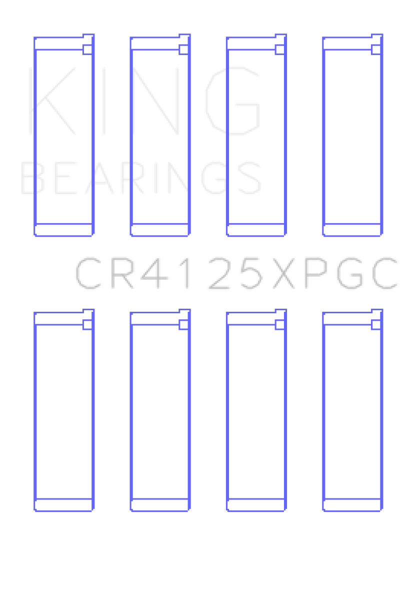 King Subaru EJ20/EJ22/EJ25 (Suites 52mm Journal Size) Tri-Metal Coated Rod Bearing Set - Size STD