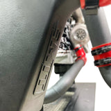 Emit performance logo on aluminum cast intercooler 20in x 12in x 4.5 in 