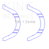 King Engine Bearings Nissan SR18/SR20 Thrust Washer Set