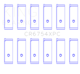 King Engine Bearings Toyota2JZGE/2JZGTE 3.0L pMaxKote Performance Rod Bearing Set - Size +.026mm